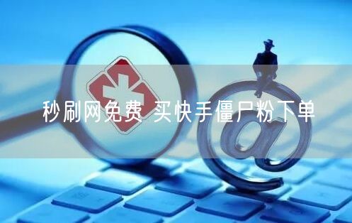 秒刷网免费 买快手僵尸粉下单