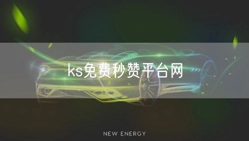 ks免费秒赞平台网